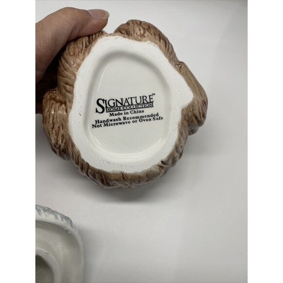 Signature Home Collection Lidded Holiday Christmas Dog Ceramic Trinket Box - Picture 9 of 11